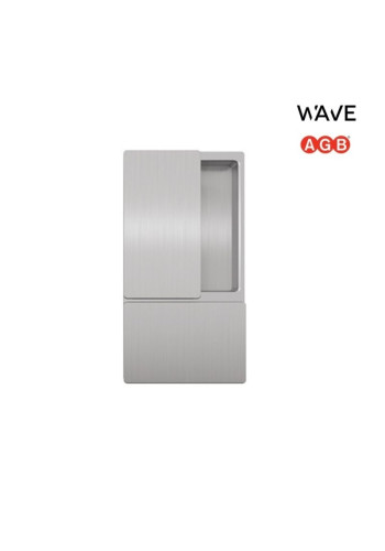 Ручка дверная AGB Wave Blind Slide, матовый хром (для раздвижных дверей без запирания) В300000132