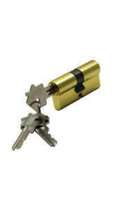 Ключевой цилиндр BUSSARE CYL 3-60 GOLD (ключ-ключ, 3 ключа, золото)